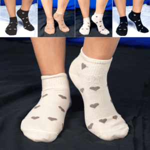 Summer - Woman Ankle Socks - Heart Design - Set of 5