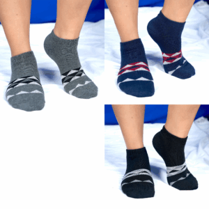 Winter – Unisex Ankle Socks – Moutain – Set of 3