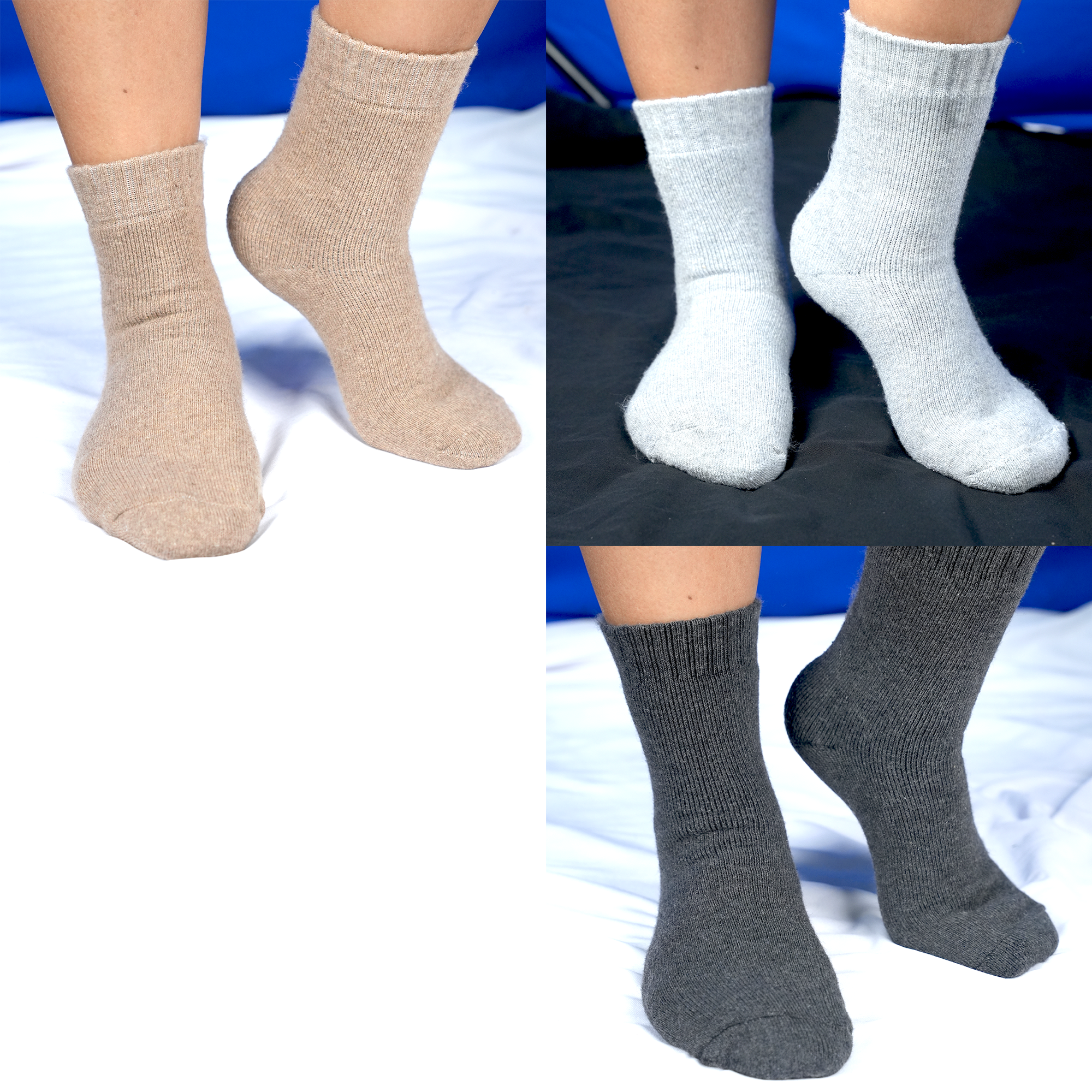 Winter – High Quality Women Full Socks – Flower Set of 2