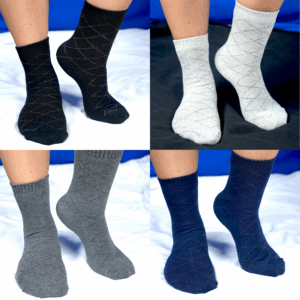 Winter - Mens Professional Full Socks - Diagnol Set of 4