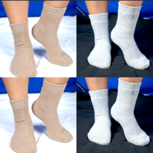 Winter – High Quality Women Full Socks – Flower Set of 4