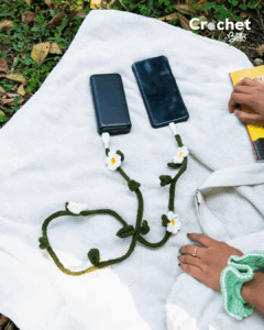 C-Type Yellow White Charging Cable - Crochet