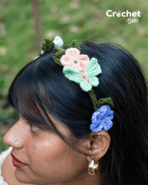 Flowery Hairband - Crochet