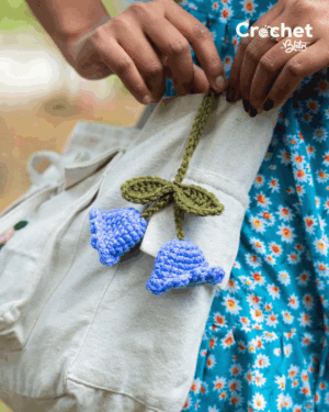 Blue Key Chain - Crochet